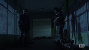 We Are the End of the World- Alpha and masked man take care of walkers- AMC, The Walking Dead