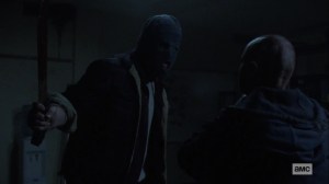 We Are the End of the World- Alpha tells the masked man that she's looking for her daughter- AMC, The Walking Dead