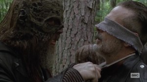 Bonds- Beta threatens to cut Negan's throat- AMC, The Walking Dead