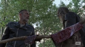 Bonds- Negan and Beta with walker skins- AMC, The Walking Dead