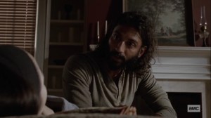 Bonds- Siddiq checks on Rosita- AMC, The Walking Dead