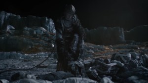 Little Fear of Lightning- Adrian Veidt in space, pulling bodies of his servants- HBO, Watchmen