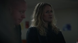 Little Fear of Lightning- Renee, played by Paula Malcomson, joins the therapy session- HBO, Watchmen