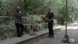 Open Your Eyes- Aaron and Gamma meet at one of the border- AMC, The Walking Dead