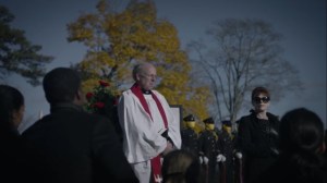 She Was Killed By Space Junk- Jane speaks at Judd's funeral- HBO, Watchmen