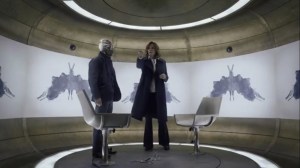 She Was Killed By Space Junk- Laurie and Looking Glass inside the pod- HBO, Watchmen