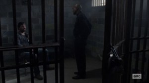 The World Before- Gabriel visits Dante in the cell- AMC, The Walking Dead