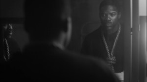 This Extraordinary Being- Will looks at himself in the mirror- HBO, Watchmen