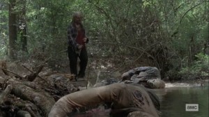 What It Always Is- Gamma guts a walker- AMC, The Walking Dead