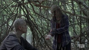 What It Always Is- Gamma shows Alpha her bandaged hand- AMC, The Walking Dead