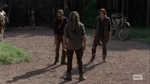 What It Always Is- Siddiq and Daryl inform Ezekiel about Negan's disappearance- AMC, The Walking Dead