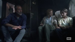 What It Always Is- Woman and son speak with Negan- AMC, The Walking Dead