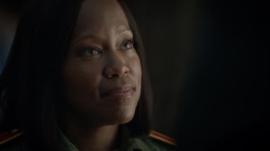 A God Walks Into a Bar- Angela finally agrees to have dinner with Jon- HBO, Watchmen