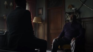 A God Walks Into a Bar- Will Reeves asks why Doctor Manhattan isn't blue- HBO, Watchmen