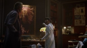 See How They Fly- Trieu points to the portrait of Alexander the Great- HBO, Watchmen