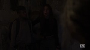 Squeeze- Magna blames Carol for getting everyone trapped in the cave- AMC, The Walking Dead