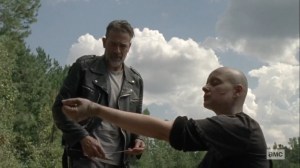 Morning Star- Alpha instructs Negan to whip her arm- AMC, The Walking Dead