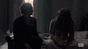 Morning Star- Carol and Ezekiel after sex- AMC, The Walking Dead