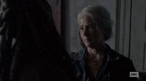 Morning Star- Carol sees bump on Ezekiel's neck- AMC, The Walking Dead