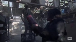 Stalker- Daryl fights walkers at the gas station- AMC, The Walking Dead