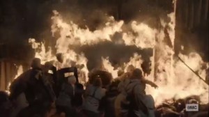 Walk With Us- Battling walkers at Hilltop- AMC, The Walking Dead