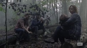 Walk With Us- Gamma, Alden, and Kelly rest- AMC, The Walking Dead