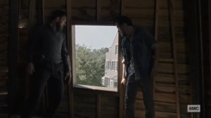 The Tower- Aaron and Alden in the tower- AMC, The Walking Dead