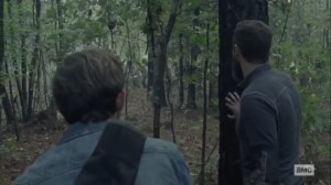 The Tower- Aaron and Alden see the Whisperers changing direction- AMC, The Walking Dead