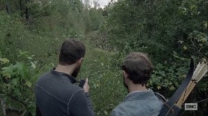 The Tower- Aaron and Alden watch the walker herd- AMC, The Walking Dead