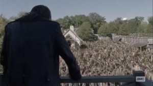 The Tower- Beta watches the herd in Alexandria- AMC, The Walking Dead