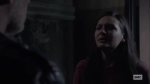 The Tower- Lydia yells at Negan- AMC, The Walking Dead