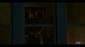 Welcome to the Alternate Economy- Oraetta stares into the night- Fargo, FX