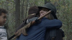 A Certain Doom- Maggie hugs Judith- AMC, The Walking Dead