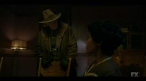 Raddoppiarlo- Dibrell tells Deafy that she hasn't seen her sister- Fargo, FX