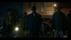The Birthplace of Civilization- Loy and his men look over Doctor Senator's body- FX, Fargo