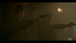 The Pretend War- Josto and Rabbi Milligan storm in on Gaetano's meeting- Fargo, FX