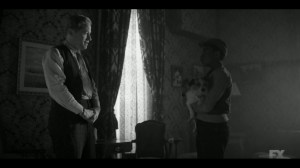 East West- Satchel meets Hunk Swindell, played by Tim Hopper- Fargo, FX