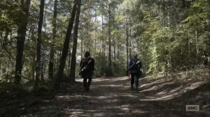 Diverged- Carol and Daryl approach a fork in the road- AMC, The Walking Dead