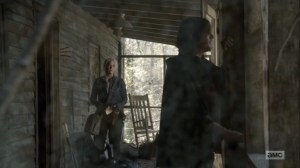 Find Me- Carol tells Daryl to not blame himself when people go missing- AMC, The Walking Dead