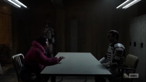 Splinter- Princess interrogated by Commonwealth guard- AMC, The Walking Dead