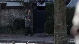 Here's Negan- Maggie and Hershel walk through Alexandria- AMC, The Walking Dead