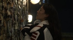 Acheron Part I- Yumiko sees a picture of herself on the wall of photos- AMC, The Walking Dead