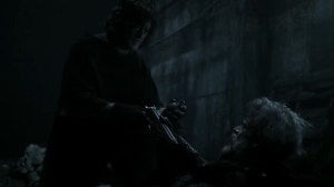 Acheron Part II- Roy gives Daryl a gun and grenade- AMC, The Walking Dead