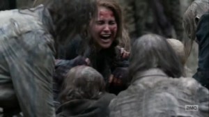 Hunted- Agatha devoured by walkers- AMC, The Walking Dead