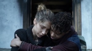 Hunted- Magna and Kelly hug- AMC, The Walking Dead