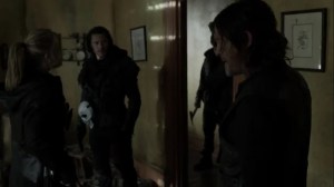 On the Inside- Leah's team finds that the yellow house is empty- AMC, The Walking Dead