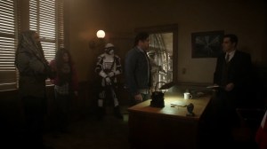 Out of the Ashes- Eugene, Princess, and Ezekiel are charged- AMC, The Walking Dead