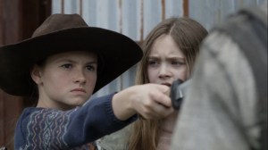 Out of the Ashes- Judith threatens one of the bullies- AMC, The Walking Dead
