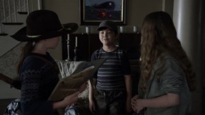 Out of the Ashes- Kids offer to help Judith with the handprints- AMC, The Walking Dead