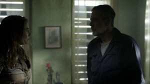 Out of the Ashes- Maggie and Negan argue- AMC, The Walking Dead